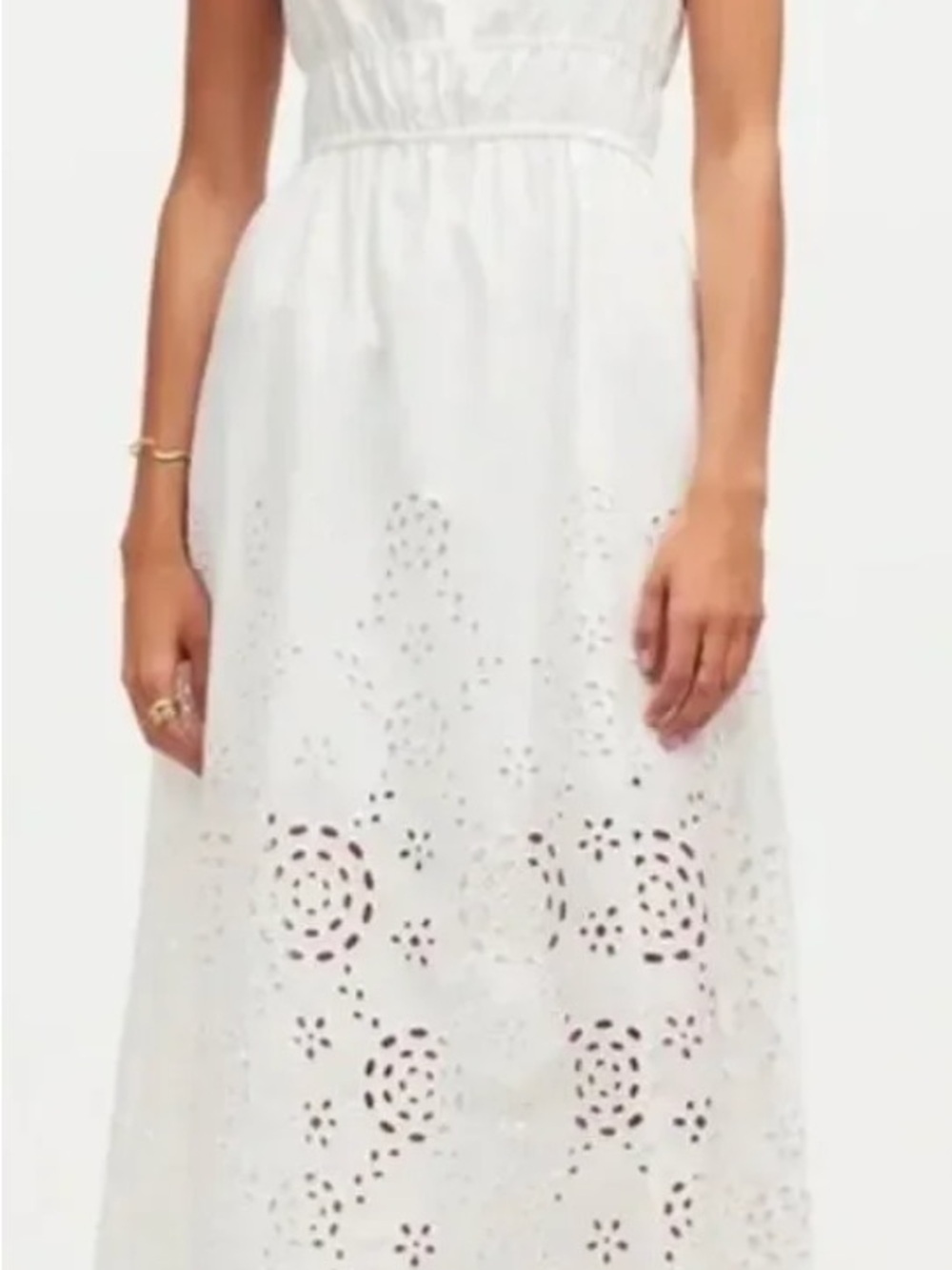 Madewell White Eyelet Maxi Dress